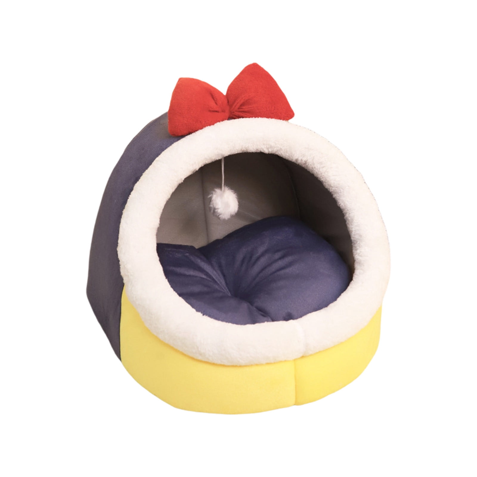 Dog Beds for Small Dogs,Cat Bed Winter Warm Sleeping Bag Semi Enclosed, Secure Pet House Dog Bed for Winter