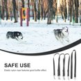 thumbnail image 3 of UPGRATOR Reflective Black Dog Leash Three Way Traction Rope with Elastic Nylon and Padded Handle for Walking Dogs, 3 of 6