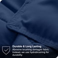 thumbnail image 4 of Bare Home Goose Down Alternative Comforter Set - 3 Piece Set - Queen, Dark Blue, 4 of 7