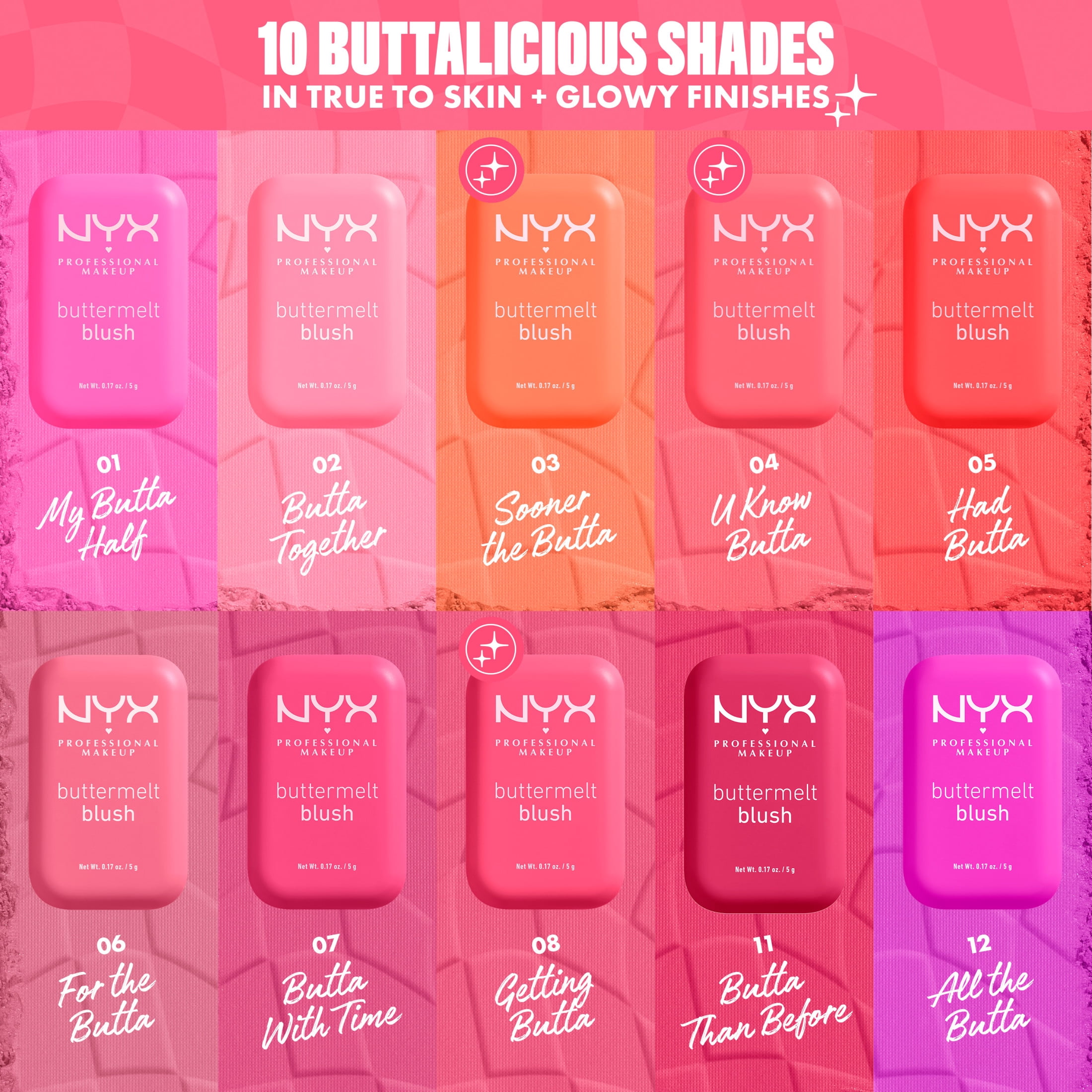 NYX Professional Makeup Fard à joues Buttermelt - Butta Together