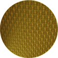 thumbnail image 1 of Ahgly Tapis Rond Lavable en Machine Intérieur Transitionnel Brun Bronze Foncé, 6 Pieds Rond, 1 of 7