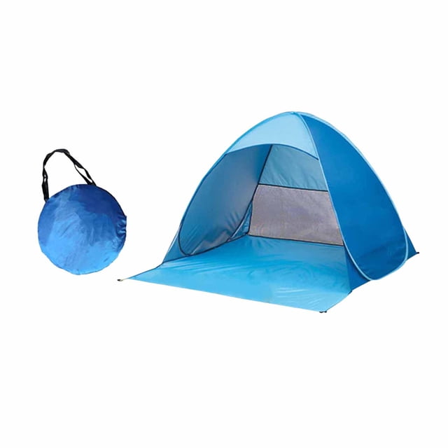 Outdoor Camping Camping Beach up Beach Tent Sun Shelter for 2 to 3 Person 98% Includes 6 Tent Peg and Storage Bag to Withstand Wind Water Proof for Fishing Hiking Camping