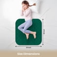 thumbnail image 3 of Canadian Linen Reusable Chair Pads 20"x20", 3 Pack Waterproof Washable Soft Absorbent 100% Cotton Breathable Quilted Incontinence Chair Pee Pad, Green, 3 of 9
