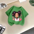 thumbnail image 5 of FhsagQ The 7th Of July Fille Enfant Mignonne Graphique Col Rond Manches Courtes Tee Été Décontracté T-Shirt Fille Printemps The 7th Of July T-Shirts Taille 14-16 Plus Vert Printemps 13-14 Ans, 5 of 5
