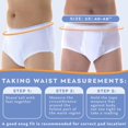 thumbnail image 4 of Wearever Men's Incontinence Underwear Open Fly Washable Briefs, Maximum Absorbency 3-Pack, 4 of 10