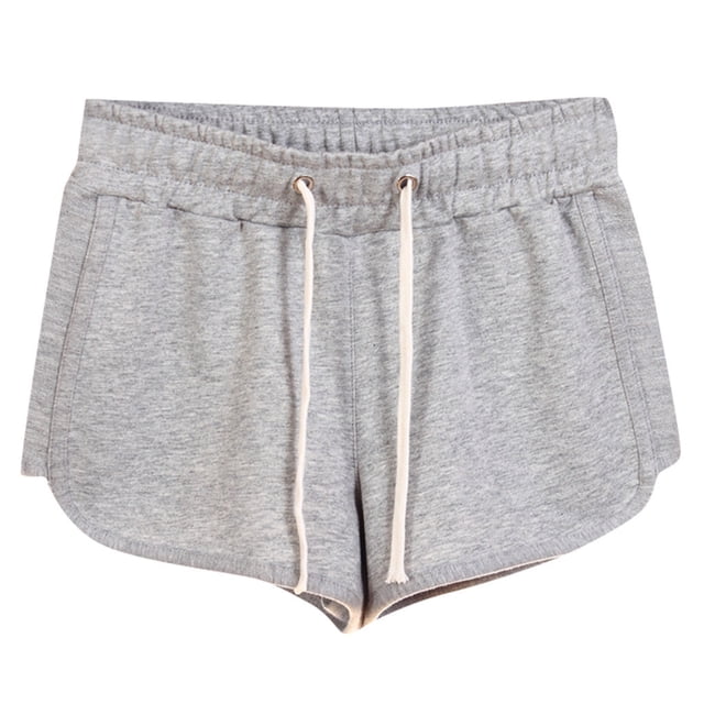 Timegard Plus Size Shorts for Women Sweatshorts Elastic Waisted Drawstring Athletic Workout Running Shorts