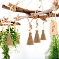 thumbnail image 2 of 10Pcs Halloween Pendants Realistic Looking Eco-friendly Small Reusable Wide Application Decorative Pine Mini Broom Halloween Part, 2 of 10