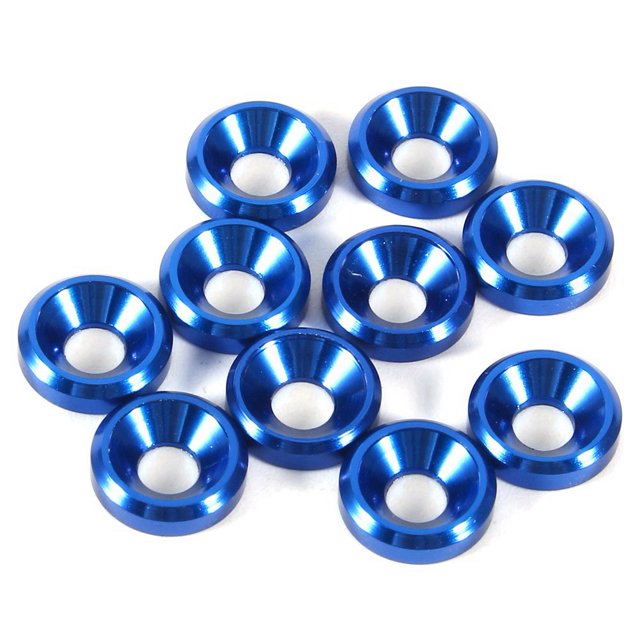 Countersunk Head Gasket, Screw Washers 10pcs/Bag Anodize Aluminum Countersunk Head Washers Strength For High Hardness