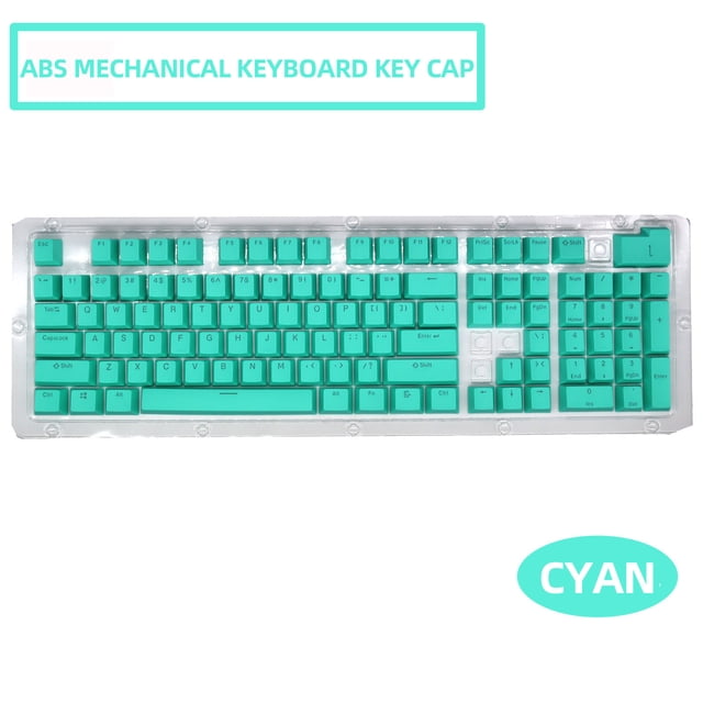 104 Key Backlit Keycap Set for Mechanical Keyboards, OEM Profile Double-Shot ABS, Anti-Wear Oil-Resistant, Replacement Gaming Keycaps