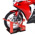 thumbnail image 2 of HOMCOM Cale de Roue de Moto, Capacité de 990 lbs avec 12 Trous Réglables, 2 of 10