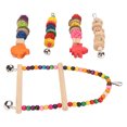thumbnail image 4 of Bird Cage Toy Set,  Free Hook Installation 5pcs  Swing Chewing Toys  For Budgies, 4 of 8