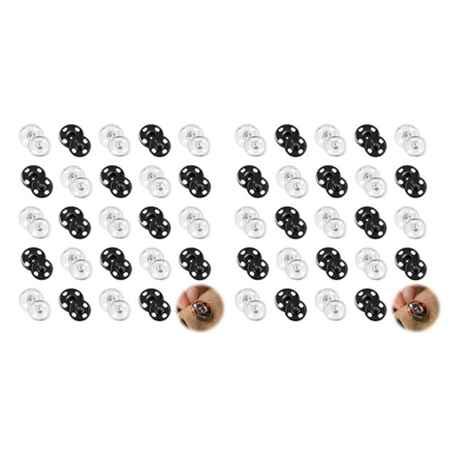 stanreset 24pieces Sew-on Snap Buttons Fashionable Designs With These Easy-to Craft 21mm 2Set