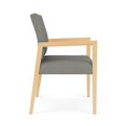 thumbnail image 2 of Pemberly Row Chaise Grand pour Invités pour Réception d'Attente, Cadre en Bois, Gris, 2 of 5