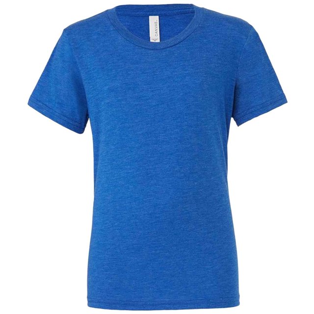 BELLA+CANVAS T-Shirt à Col Rond en Mélange pour Hommes/femmes