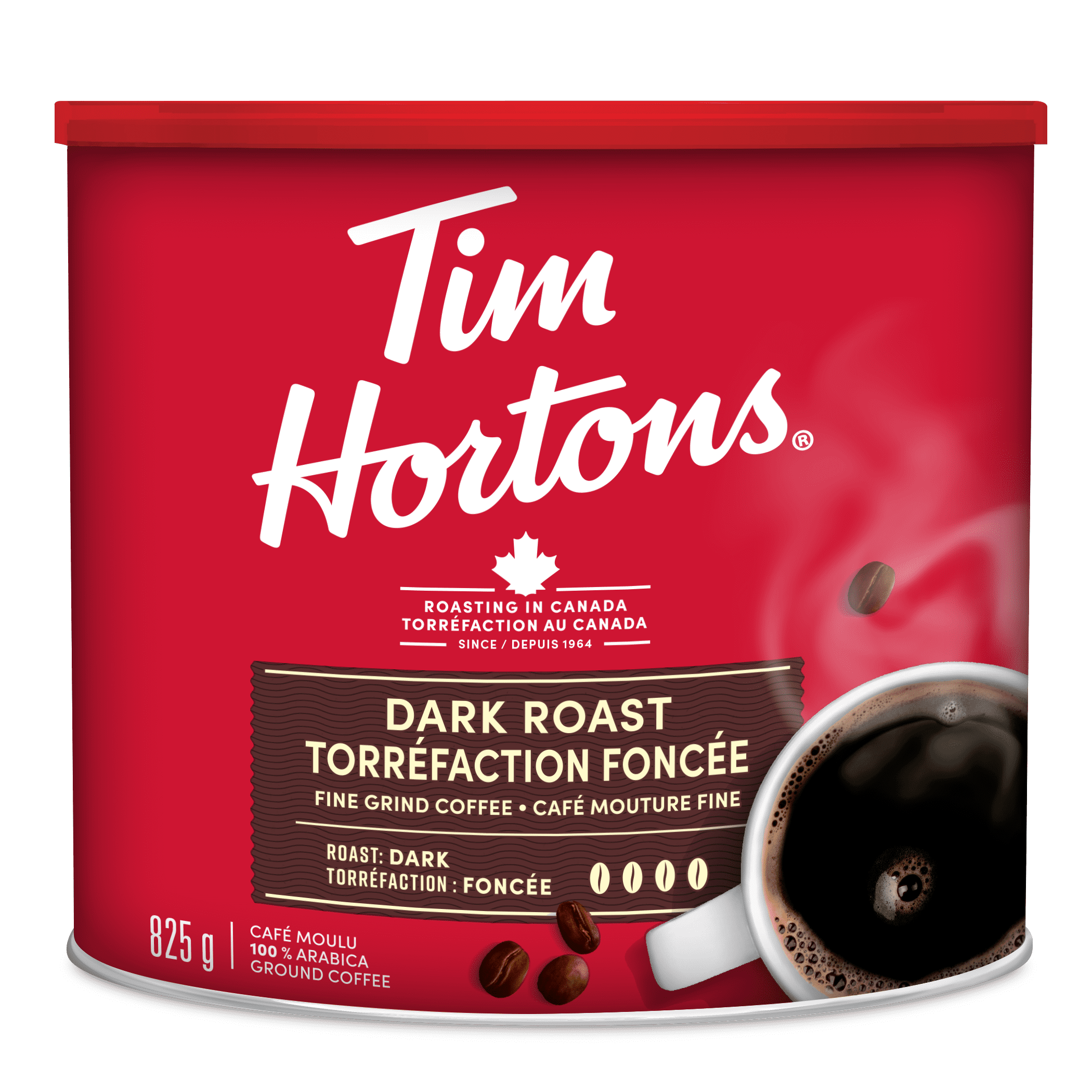 Tim Hortons Dark Roast Fine Grind Coffee 825g