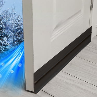 TopLLC Weather Stripping Door Seal , Butée de Tirage de Porte en Silicone Auto-Adhésive pour Fond de Porte, Bande d'Étanchéité en Silicone Coupe-Vent et Insonorisante Rouleaux de Ruban Isolant pour Portes Fenêtres (1.4"x39 Pouces)