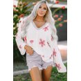 thumbnail image 4 of FOLUNSI Floral Knit Hoodie - Breathable, Chic, Everyday Style, 4 of 8