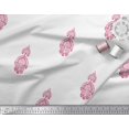 thumbnail image 2 of Soimoi Cotton Cambric Fabric Floral Block Fabric Prints by Yard 56 Inch Wide, 2 of 3