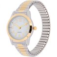 thumbnail image 2 of Women’s Two-Tone Quartz Watch with White Dial and Gold Bezel, 2 of 2