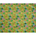 thumbnail image 5 of oneOone Coton Bio Voile Feuilles & Motif Floral Imprimé BTY 42 Pouces de Large, 5 of 5