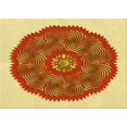 thumbnail image 1 of Ahgly Company Tapis d'Intérieur Lavables en Machine, Rectangle Transitionnel Brun Acajou, 5' x 7', 1 of 7