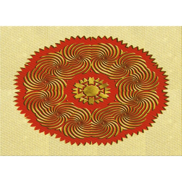 Ahgly Company Tapis d'Intérieur Lavables en Machine, Rectangle Transitionnel Brun Acajou, 5' x 7'