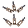 thumbnail image 3 of 6 Pcs Selle de Rouleau pour Guitare Électrique, Selles de Rouleau de Pont Tremolo Réglables Ponts du Système Tremolo Pièces de Rechange Bronze, 3 of 8