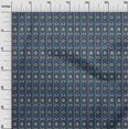 thumbnail image 3 of oneOone Polyester Spandex Medium Blue Fabric Tribal Craft Projects Decor Fabric Printed By The Yard 56 Inch Wide, 3 of 5