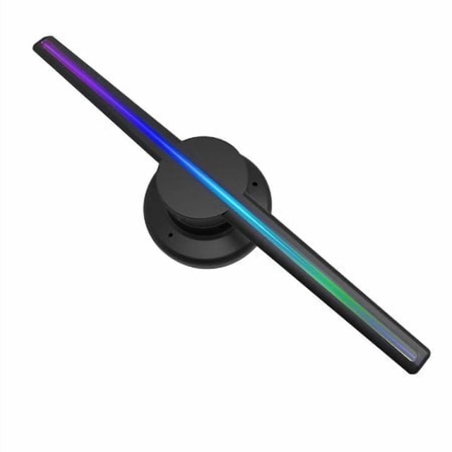 CACACOL 3D Circle App Hologram Advertising Fan 224 Lights 16.5"" Wi-Fi Holographic LED Fan Creative Advertising Design Store Sign