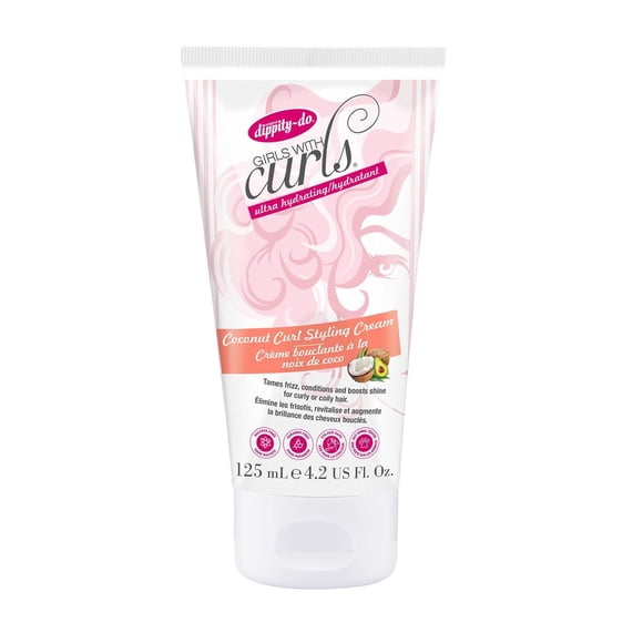 Crème Coiffante Bouclante Ultra Hydratante à la Noix de Coco – Dompte les Frisottis, Revitalise & Rehausse la Brillance - Sûr pour les Cheveux Colorés & Sans Sulfates avec des Ingrédients Naturels – pour Cheveux Bouclés Ou Crépus