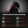 thumbnail image 4 of Costway Golf Stand Cart Bag Club w/6 Way Divider Carry Organizer Pockets Storage Red, 4 of 10