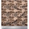 thumbnail image 1 of Soimoi Rayon Fabric Floral Mandala Fabric Prints by Yard 56 Inch Wide, 1 of 3