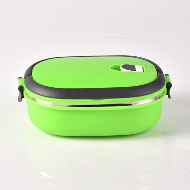 CAROOTU Boîte à Lunch Rectangulaire Portable pour le Stockage des Aliments Isolés en Acier Inoxydable