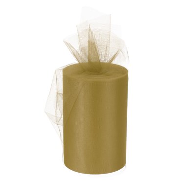Unique Bargains Tulle Rolls Fabric Spools 6' 100 Yards Khaki for Decoration Wrapping Wedding DIY Crafts