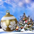 thumbnail image 4 of 60cm Inflatable Christmas Ball with Light Glow Giant Atmosphere Ball Home Garden, 4 of 8