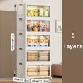 thumbnail image 5 of Double-layer Door Grocery Folding Storage Box, Home Bedroom Living Room, 5 of 5