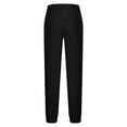thumbnail image 4 of EGNMCR Men's Lightweight Pants, Cargo Pants Men, Linen Pants Men Men's Drawstring Elastic Waist And Solid Color Pocket Hoodie Binding Leg Pants Tracksuit Pants Men Polyester Pants, 4 of 5