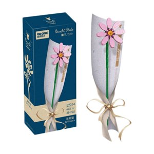 Bâtiment Bloc Bouquet Bâtiment Bloc bouquet DIY Assemblée 3D Modèle Toy Maison Décoration Simulation Rose Sunflower Chrysanthemum Girl Flower Building Jouet Cadeau de vacances
