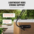 thumbnail image 4 of KFFKFF Spa and Hot Tub Cover Lift, Adjustable Dimensions from 31.5" - 41.3" in Height and 69" - 100.5" in Width, Can be Mounted on Either Side, Compatible with a Range of Rectangular Bathtub, Spa, 4 of 9