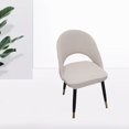thumbnail image 4 of GUOOL Housse de Chaise Courbée Antidérapante Haute Élasticité Dîner Conférence Repas Lavable beige, 4 of 9