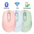 thumbnail image 2 of Dosaele Charging Bluetooth Wireless Mouse Mute Laptop Computer General Wireless Mouse for Macbook Air(Pink), 2 of 5