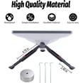 thumbnail image 4 of 2.4 Inch Adjustable Height Tripod Stand with Adapter for Mini Antenna, 360 Angle Adjustment, Lightweight Design, Aluminum Alloy Base for Signal Reception, Nylon Material,, 4 of 7
