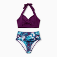 thumbnail image 2 of PatPat Family Matching Tropical Plants and Floral Print Swim Trunks or Halter two-piece Swimsuit, 2 of 7