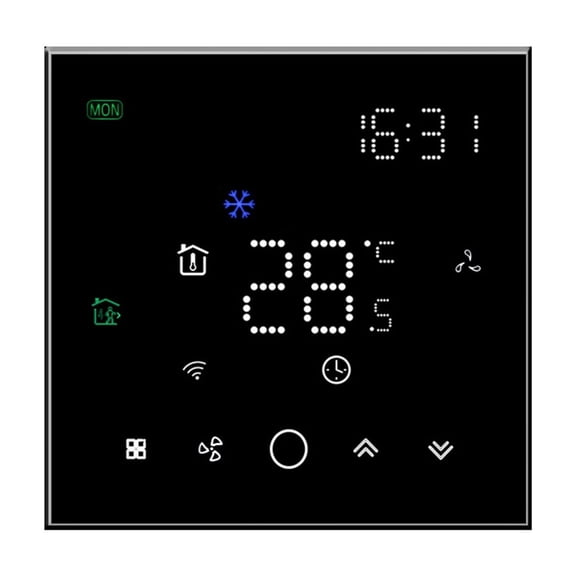 Thermostat Wifi pour Climatiseur Thermostat Intelligent Contrôleur de Température Régulateur Intelligent Sans Fil, Facile à Faire Soi-Même