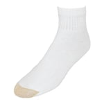 Chaussettes de quartier en coton d'orteil d'or 6) (Gros hommes & Plus grande)