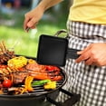 thumbnail image 5 of KAKOWELY 4pcs Square Shape Mini Raclette Grill Pans Stainless Steel Barbecue Cheese Melt Pan,7.09"X3.43"X0.39", 5 of 5