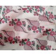 thumbnail image 4 of oneOone Silk Tabby Fabric Leaves Block Printed Fabric 1 Yard 42 Inch Wide, 4 of 4
