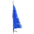 thumbnail image 3 of vidaXL Demi-Arbre de Noël Artificiel avec Support Bleu 120 cm PVC, 3 of 5