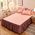 thumbnail image 3 of Slip-Resistant Mattress Protector With Decorative Bed Skirt - Washable Cover For Queen Size Bed Home Decoration and Mattress Care, 3 of 6