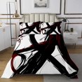 thumbnail image 1 of Erosebridal Chic Minimalst Bedspread Sets Queen Size, Abstract Ombre Bed Quilt, Geometry Striped Decor, 1 of 5
